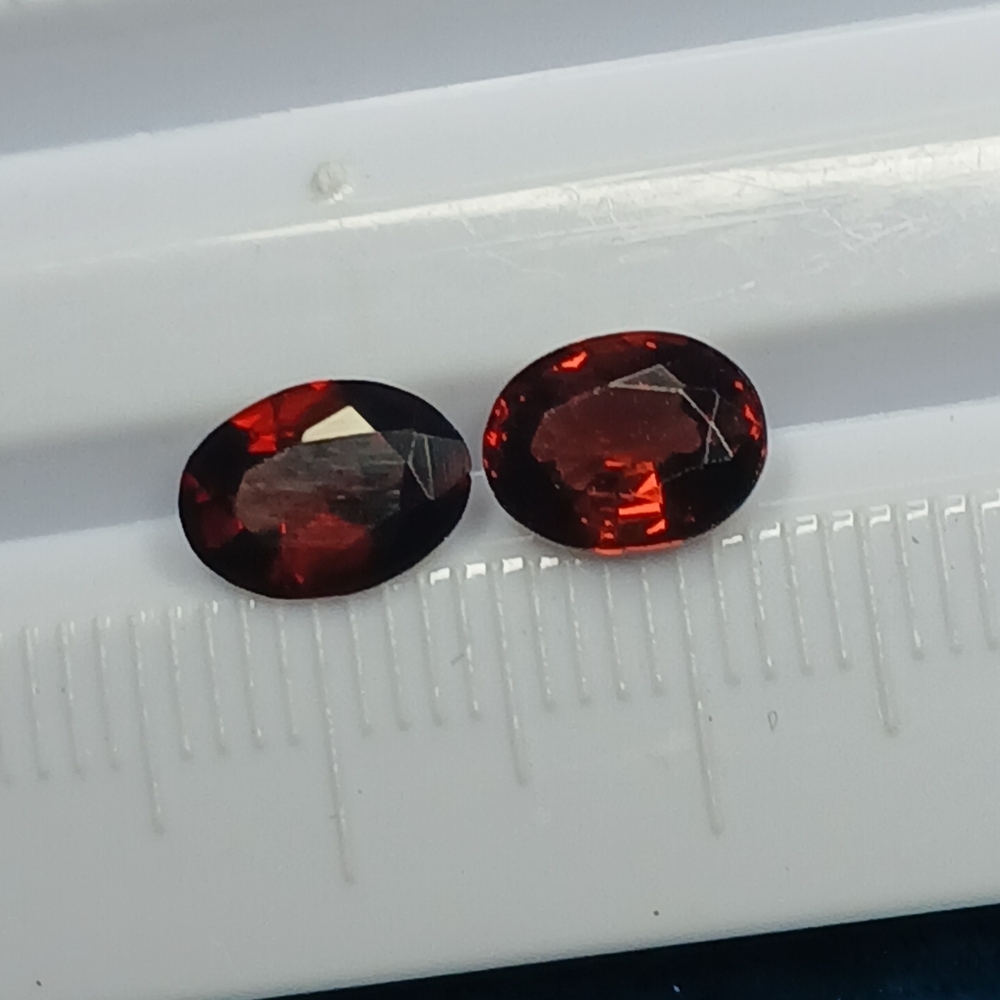 Oval Red Rhodolite Garget Gemstones 8x6mm